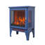 Poêle électrique 17 po avec effet de flamme 3D, bleu classique-1171867591