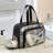 2 Pack Black And Green Clear Waterproof Sandproof Carry On Toiletry Bag Large Capacity Double Compartment Zipper Cosmetic Organizer Tote Bag For Travel Gym Shower Beach Outdoor Activities-133004587