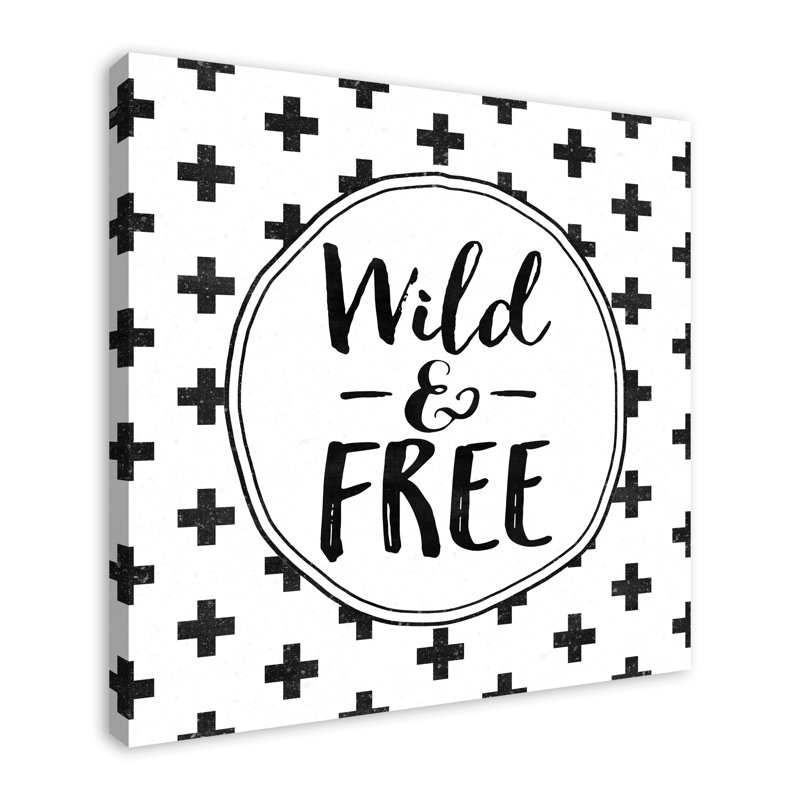 Art sur toile sauvage et libre Mandell, H 36 po x l 36 po x P 1,25 po, Toile tendue