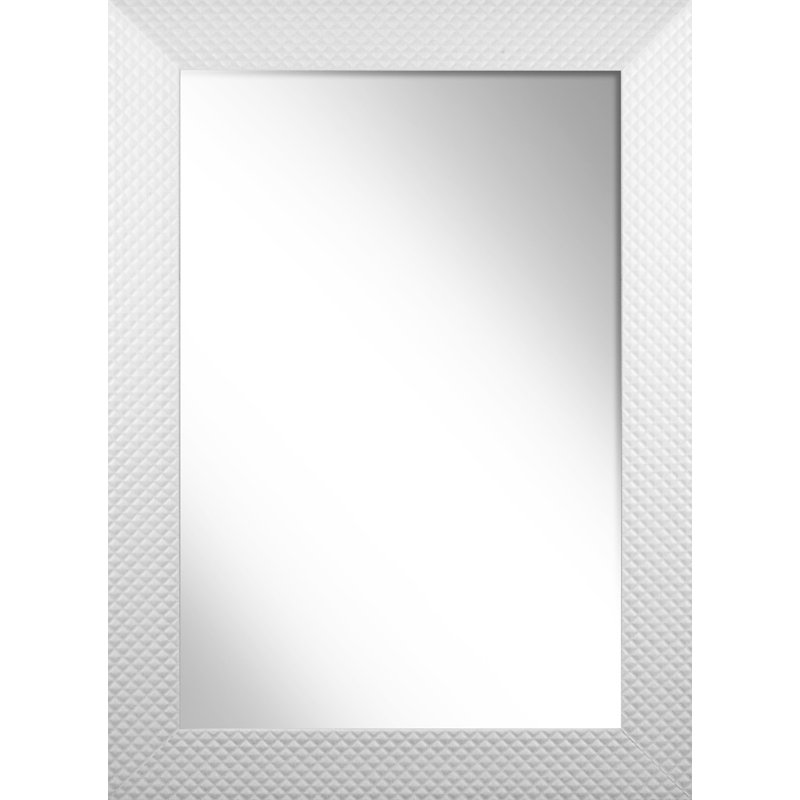 Julia Plastic Flat Leaning Mirror, 83 cm H x 63 cm W, White