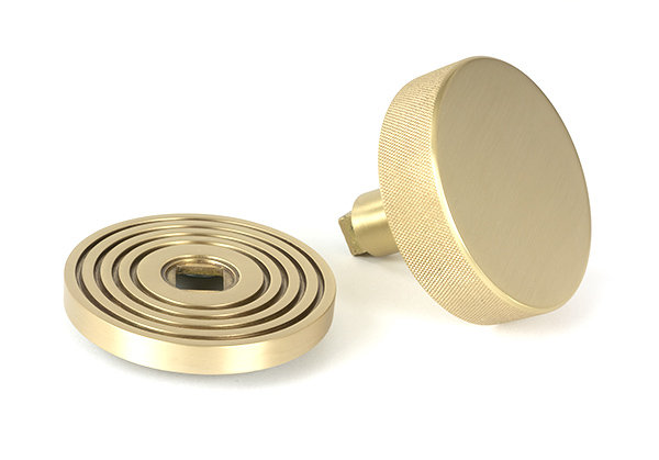 Brompton Single Dummy Door Knob , Satin Brass