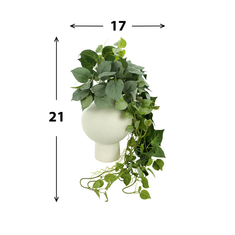 Ringold Faux Ivy Plant in Ceramic Vase