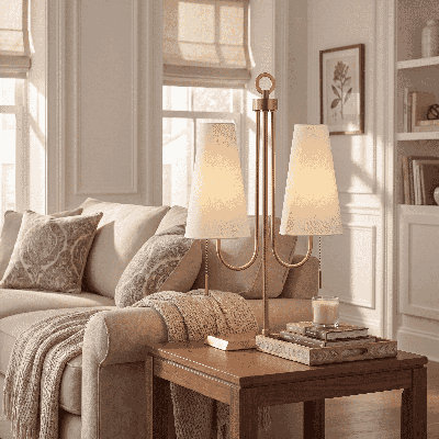 Wilkes 2-Light Table Lamp by Dann Foley