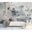 Murale moderne flocon de neige abstrait foncé Croteau-395521998