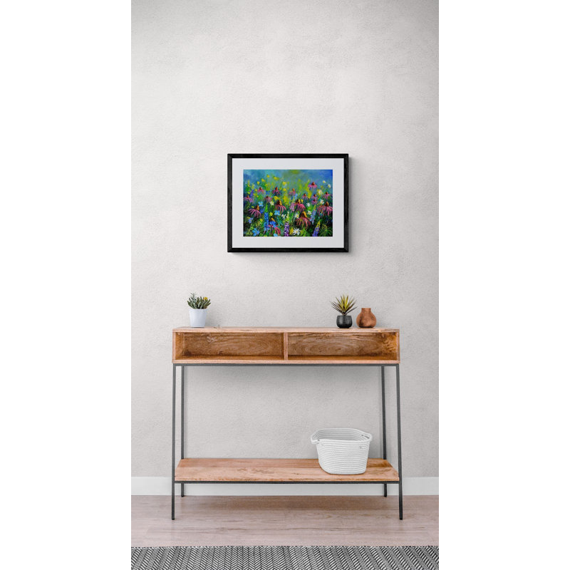 Rudbeckias Print by Pol Ledent, Black Framed Paper, 17.25" H x 21.25" W