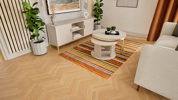 Striped Wool Hand Knotted Area Rug, 1.50m x 0.90m