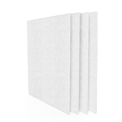4 panneaux muraux rectangulaires insonorisants auto-adhésifs