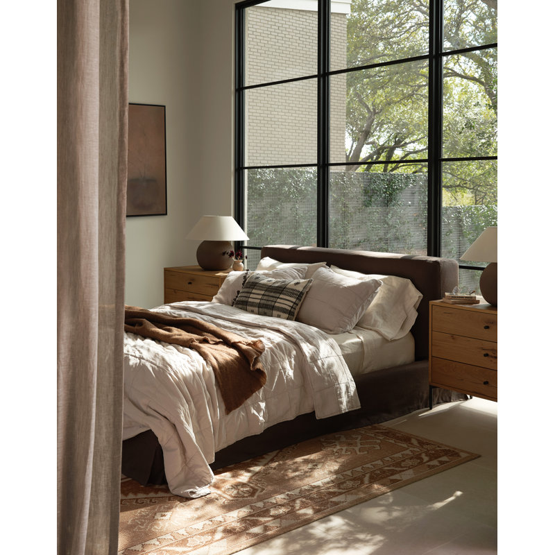 Aidan Upholstered Bed, Brussels Coffee, King