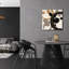  «Coffee Stained 1» par Alonzo Saunders, art mural en verre acrylique, 24 po x 24 po