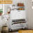 20-Pair Shoe Storage Cabinet with 2 Flip-Down Drawers, 2 Shelves & Adjustable Shelves, Side Hooks-864414053