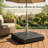 Outdoor 114-pound Square Black Umbrella Base