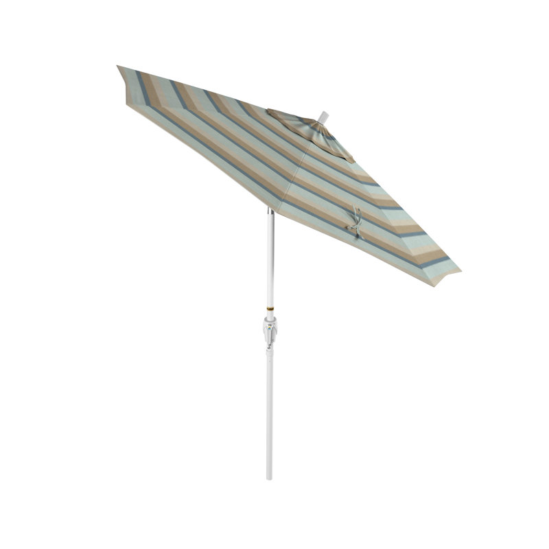 Parasol de marché 7,5', Sunbrella®, Blanc, Sunbrella® brume Gateway