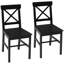 Modern Dining Chairs, Side Chair Set of 2 with Cross Back