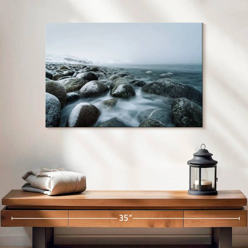 Plage rocheuse Gillard Winter, H 16 po x l 24 po
