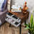 Nightstand, End Table with Fabric Storage Drawer Side Table for Bedroom