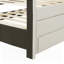 Lit plateforme tapissier avec lit gigogne simple et 3 tiroirs-314168344-314168341