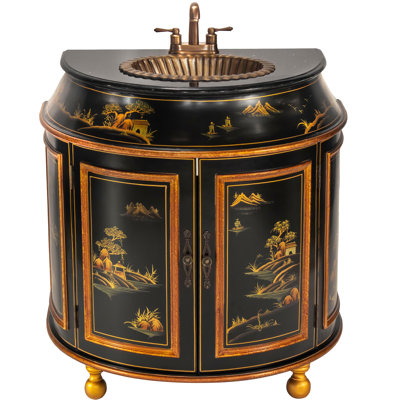 Meuble-lavabo simple l 34,5 po x P 22,5 po x H 35,5 po Acelya