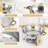Chafing Dishes for Buffet Set of 4, 5QT Buffet Servers and Warmers, Round Catering Food Warmers-726542065