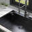 304 Stainless Steel Gunmetal Black Sink With Faucet Swivel And Bowl Length 30 Assembly Is A Practical Kitchen Solution