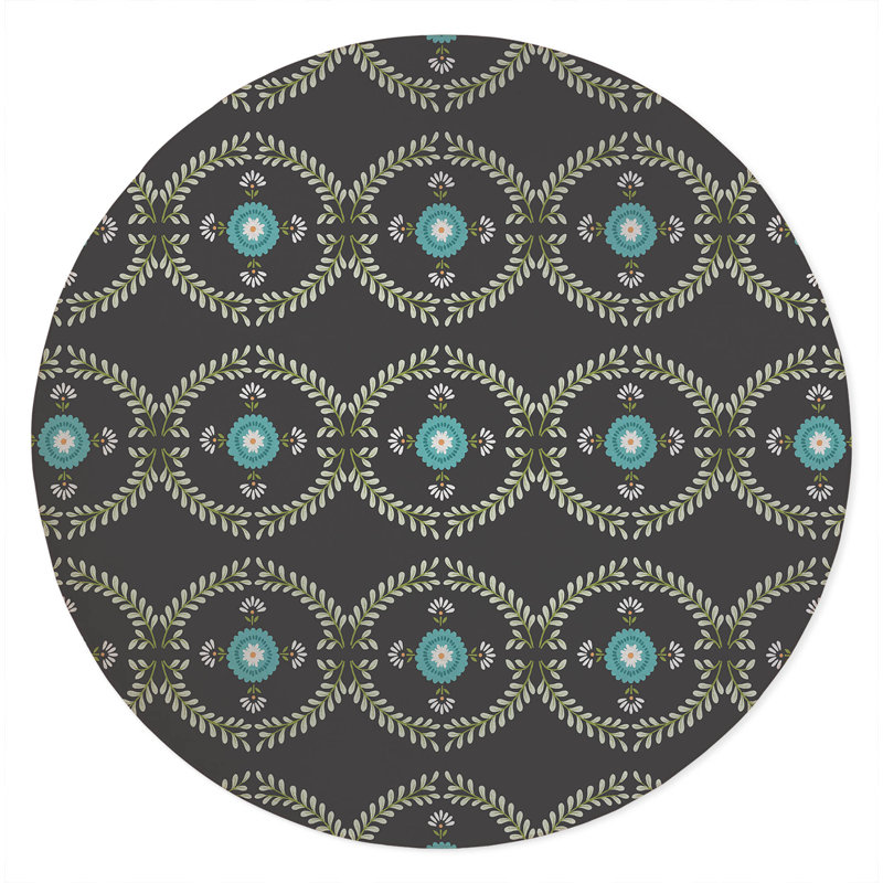 Bree Non Slip Outdoor Rug, Round 5'