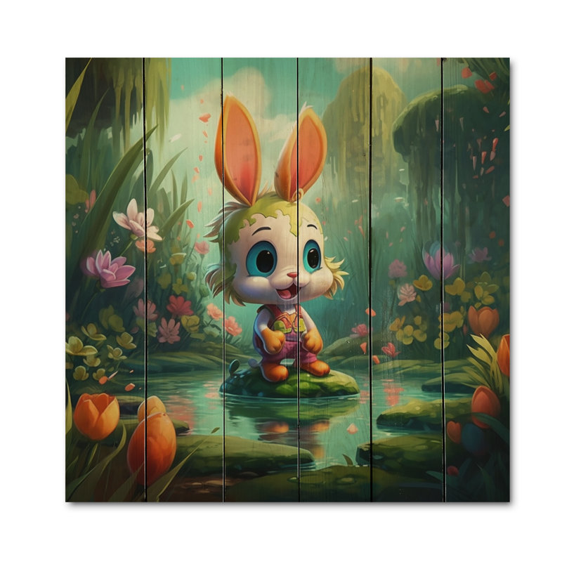 " Cute Bunny ", 35" H x 35" W x 0.78" D