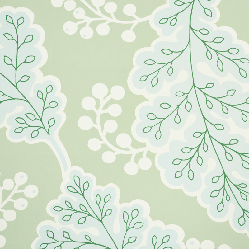 Papier peint Estelle, Vert