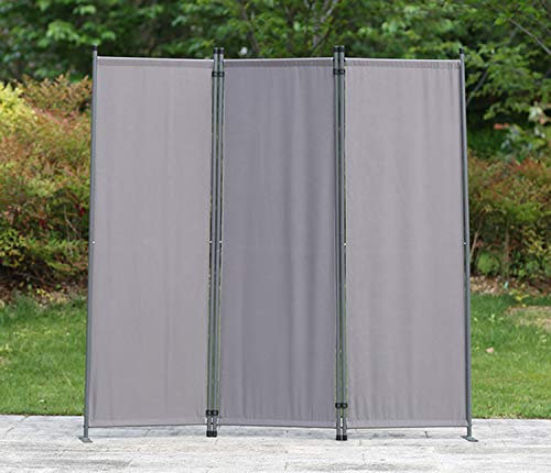 Rillito 224cm W x 165cm H 4 - Panel Folding Room Divider, Black, 165cm H x 169cm W x 22cm D, 3