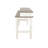 Dean Console Table, USB and Cubbies, 76 Inch Rectangular Brown, White