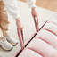 Velours 3 en 1 convertible rose avec lit escamotable et coussins de soutien pour un salon confortable