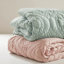 3 literie double / grand en sauge, floral romantique, moelleux et confortable, édredon, chaud, lavable à la machine