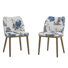 Chaises de salle à manger rembourrées en tissu