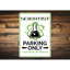 Enseigne en aluminium «Scientist Parking Only»-239950328
