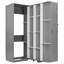 Lit escamotable rotatif avec supports de rangement cachés, lit mural multifonctionnel peu encombrant-933846833