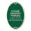 Enseigne architecturale en aluminium de calibre lourd 12 po x 18 po Green and Tan