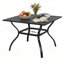 Table de bistro en métal et acier