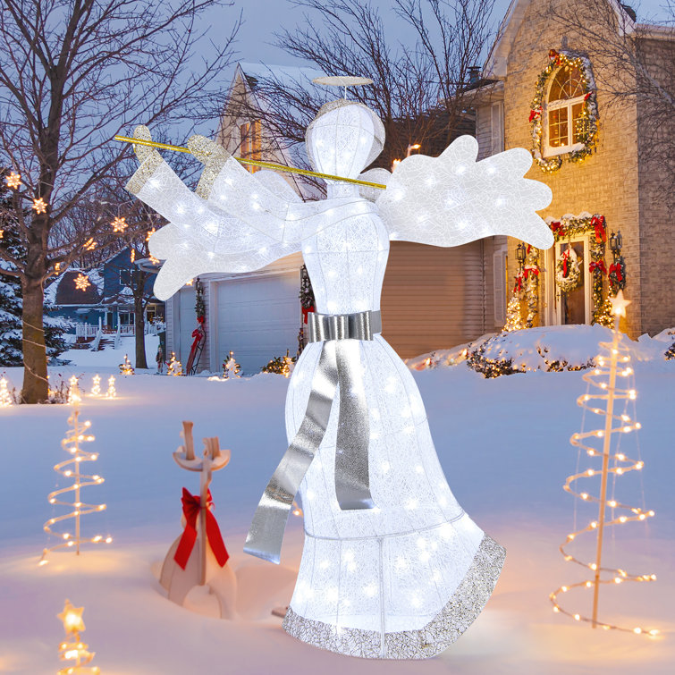 Light up christmas angel for outdoors