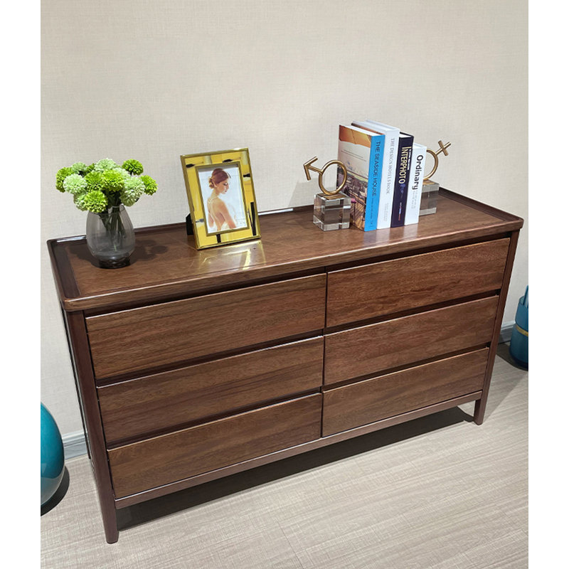 Commode 6 tiroirs en bois