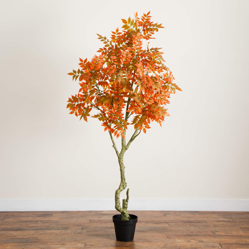 7 pi. Arbre d'automne artificiel Sumac