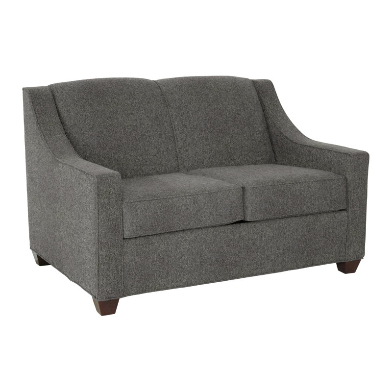 Phillips 52" Square Arm Sofa Bed with Reversible Cushions, Empire Mahogany, Archetype Anchor