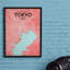 « tokyo city map », reproduction d’impression sur affiche en mer-22633272