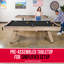 Table de billard 8 pi avec finition en bois rustique GoSports - Table de billard avec accessoires-92617186-92617185