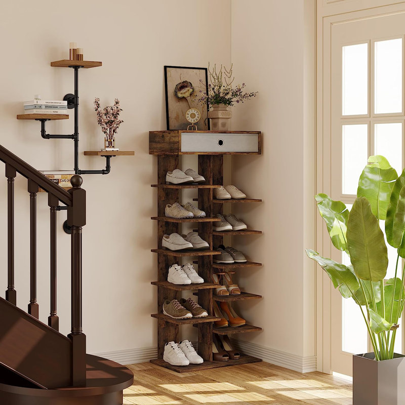 Negaunee 12 Pair Shoe Rack