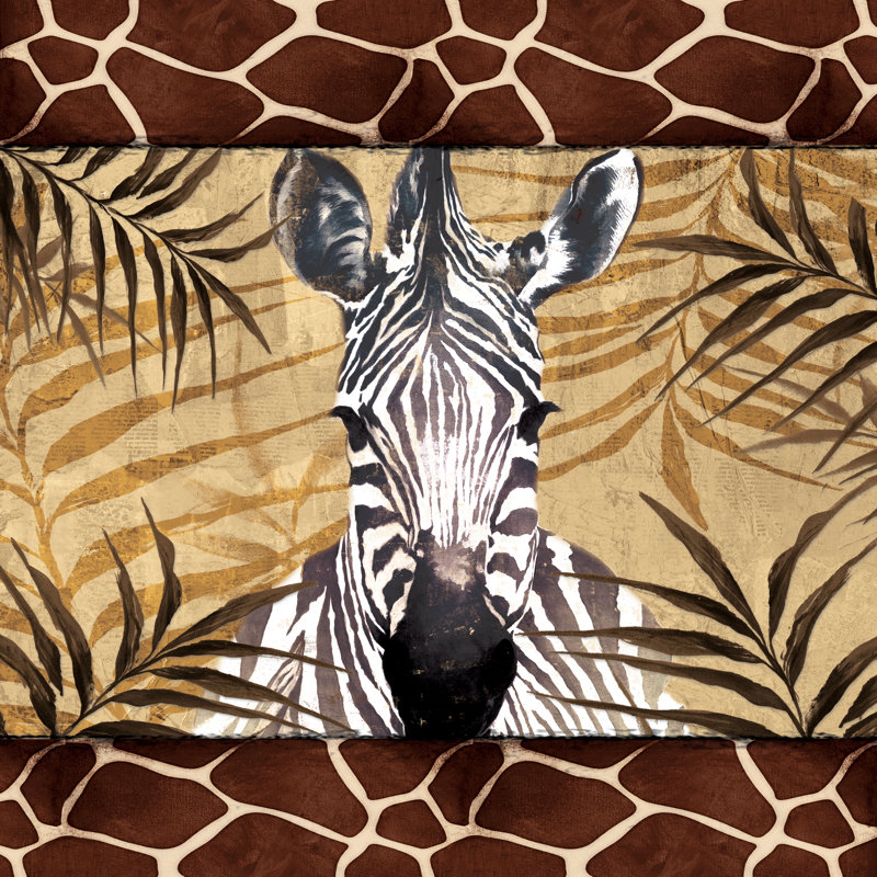 Zebra Safari Set - Wrapped Canvas Print, 30cm H x 30cm W