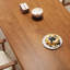 Table de salle à manger rectangulaire en bois massif brun noisette-1505666490