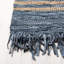 Tapis gris / beige en cuir tissé à la main Krimmel-1639967770