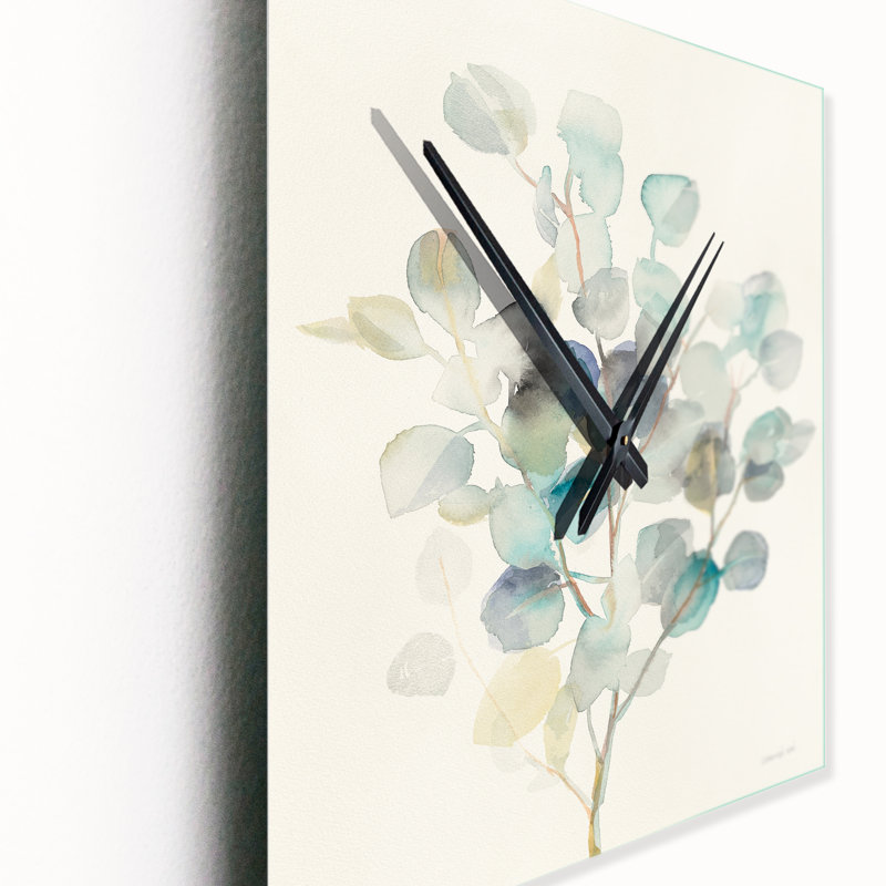 Eucalyptus leaves I - Traditional Wall Clock, Medium