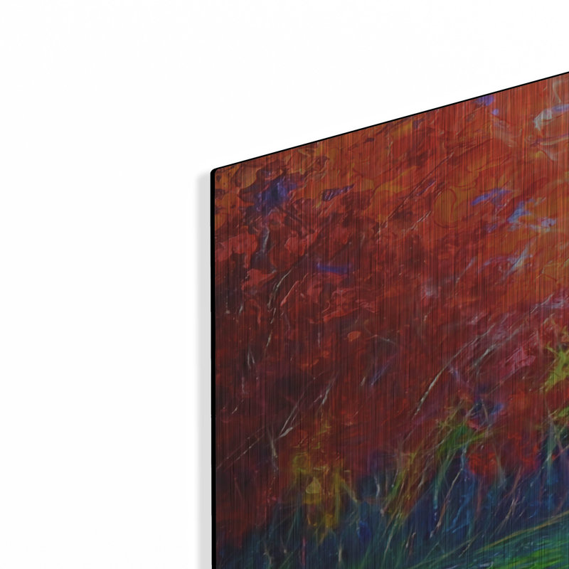 «Reflection of Red Trees» par Lena Owens, H 24 po x l 36 po