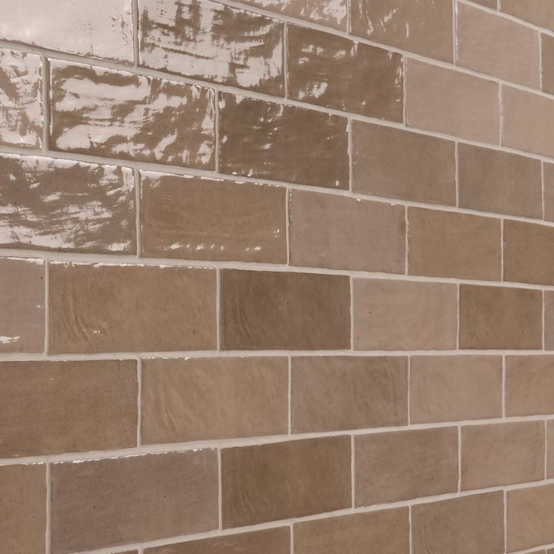 Portmore 3x8 Glazed Ceramic Tile, Taupe