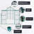8X6 Polycarbonate Greenhouse With Double Door For Outdoor Backyard Green