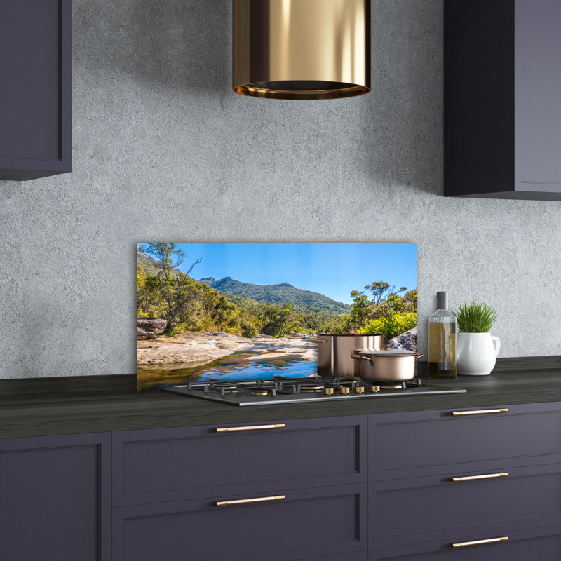 50cm W x 100cm L Glass Peel and Stick Panel